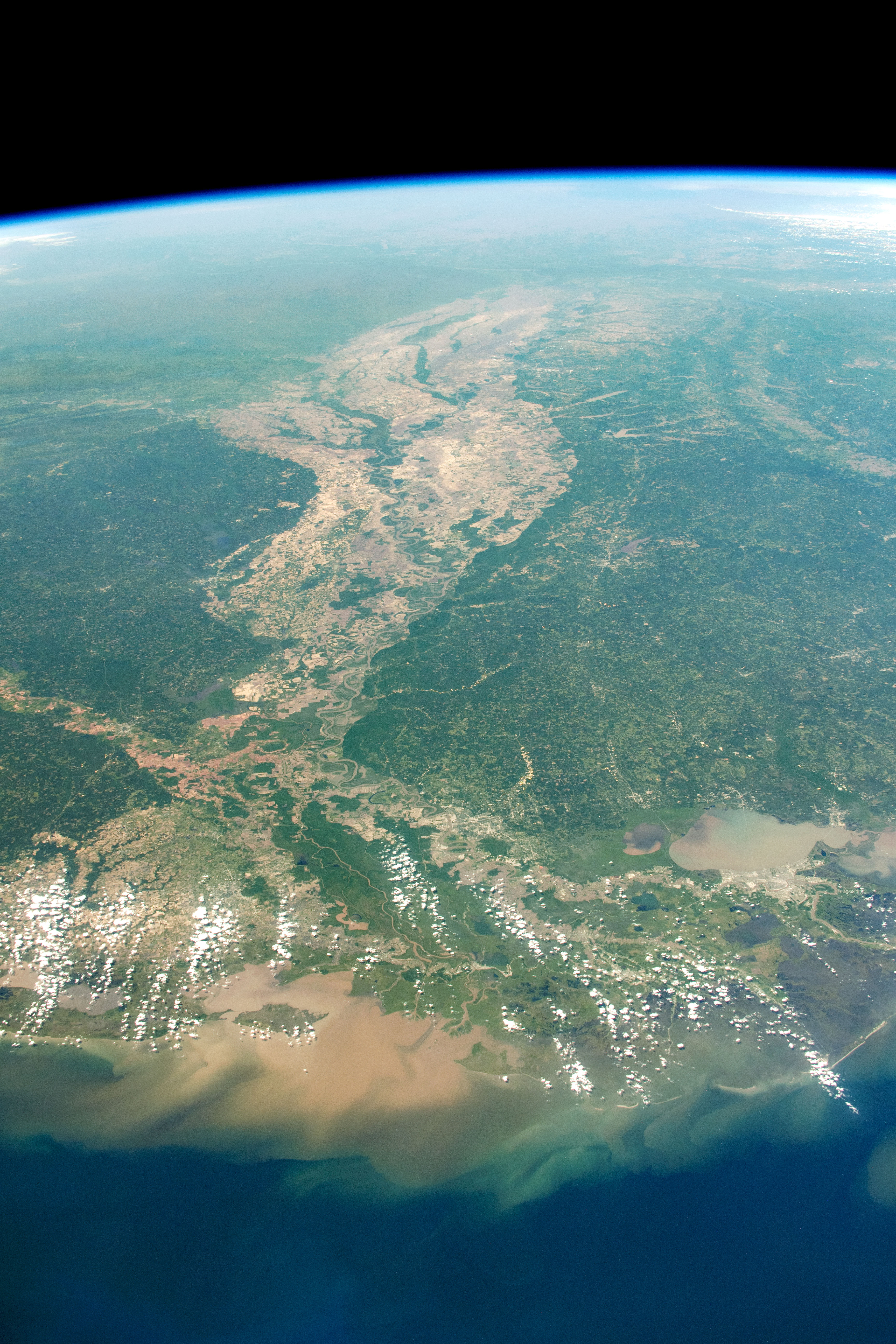 Long View of the Mississippi River Delta