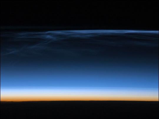 Polar Mesospheric Clouds over Central Asia