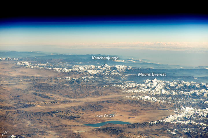 An Astronaut's View of the Himalayas