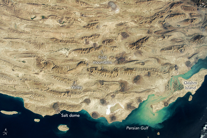 Ridges and Valleys of the Zagros Mountains