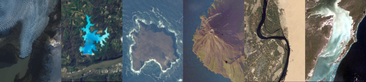 banner image with slices of different categories